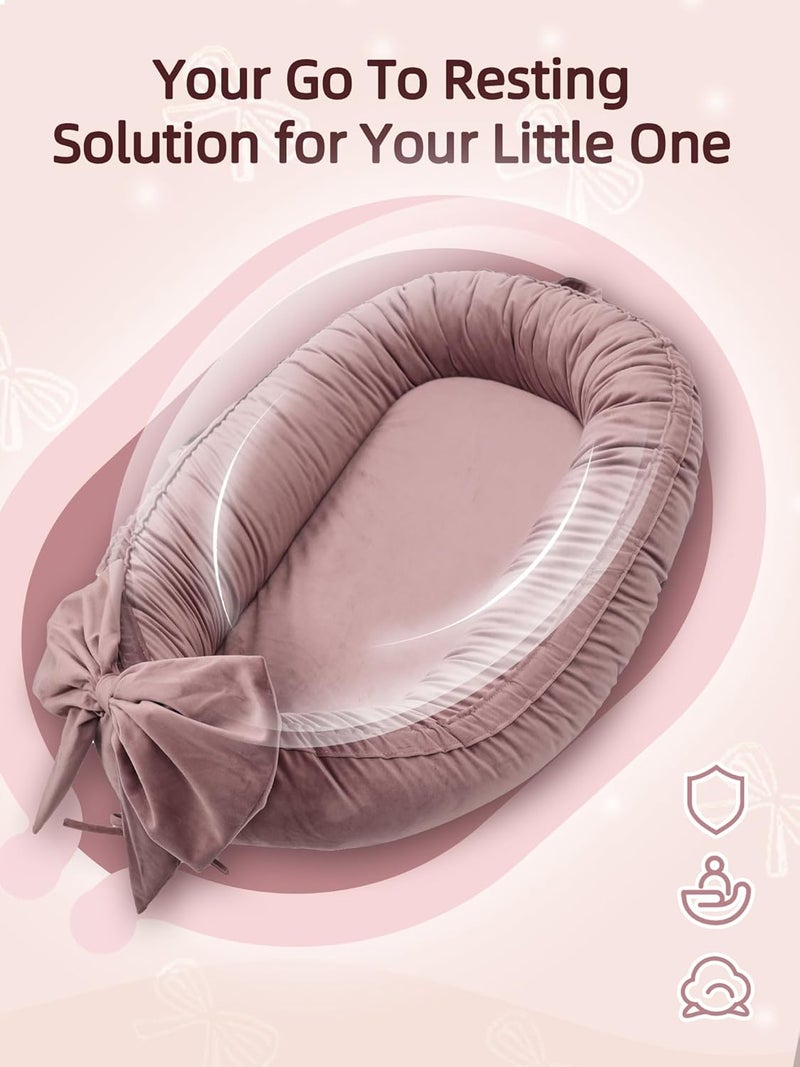 EAQ Baby Lounger, Infant Lounger for Newborn,Portable Baby Nest Cover Breathable & Soft, Newborn Essentials - Image 5